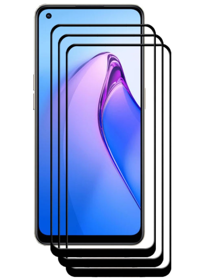 ACLIX 3 Pieces Antistatic ESD Dustproof Premium Quality High Definition Tempered Glass Screen Protector Designed For Oppo Reno8 4G - Image 1