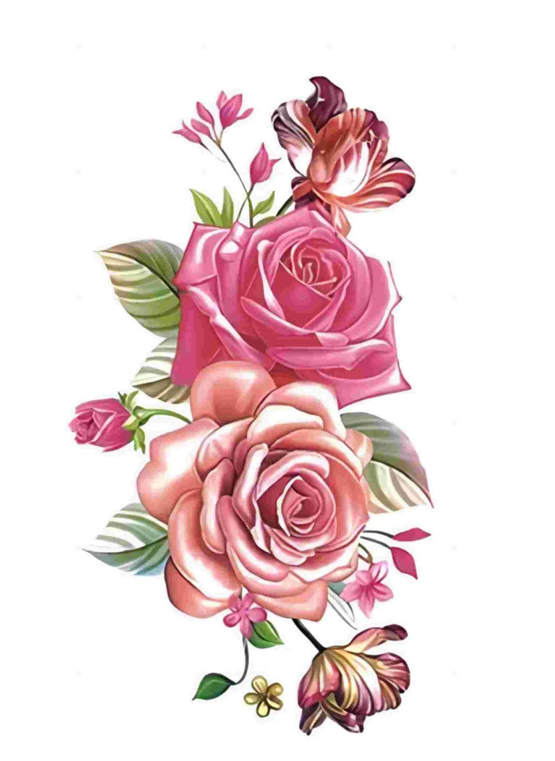 ORiTi ORiTi 3 PCS  Fashionable Waterproof Temporary Tattoo Stickers Multicolour  - Image 1