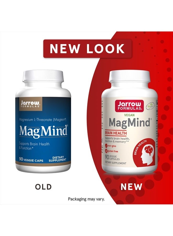 jarrow formulas ماجمايند - يحتوي على 144 ملغ من ماغنيسيوم L-ثريونيت (ماجتين) - يدعم صحة الدماغ والوظيفة والذاكرة - 90 كبسولة - 30 حصة - Image 2