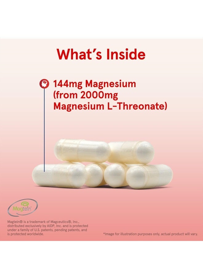 jarrow formulas ماجمايند - يحتوي على 144 ملغ من ماغنيسيوم L-ثريونيت (ماجتين) - يدعم صحة الدماغ والوظيفة والذاكرة - 90 كبسولة - 30 حصة - Image 5