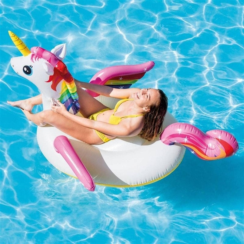 Intex - Unicorn Ride-On Inflatable Pool Float 201x140x97 cm - 57561EP - Image 3