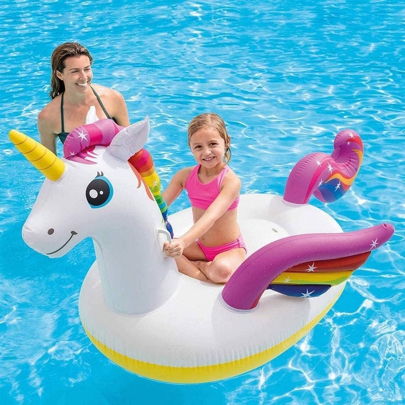 Intex - Unicorn Ride-On Inflatable Pool Float 201x140x97 cm - 57561EP - Image 4