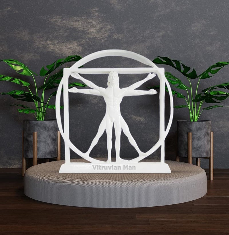 TESSERACT Vitruvian Man Sculpture