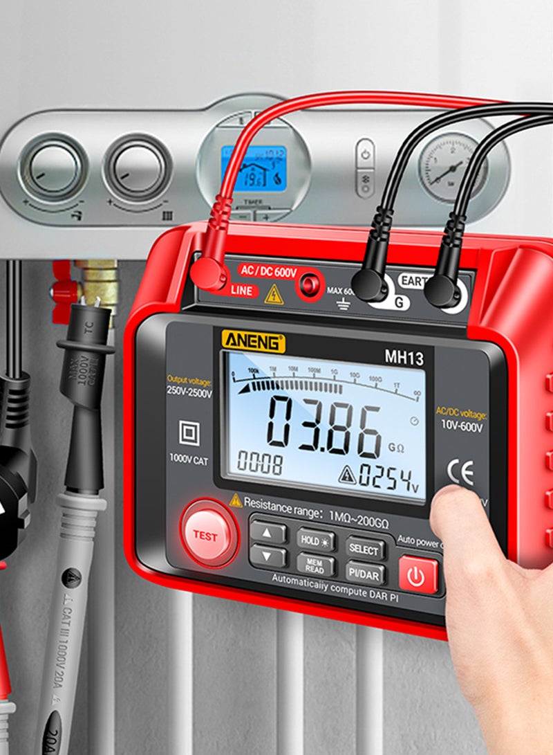 ANENG MH13 250V-2500V Digital Insulation Resistance Tester - Image 3