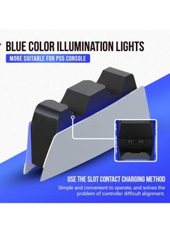 MMG PS5 Controller Charging Station | PS5 Controller Charger for PlayStation 5 Dual Sense Controller | USB Type C PS5 Charger Stand with LED Indicator  - Image 5