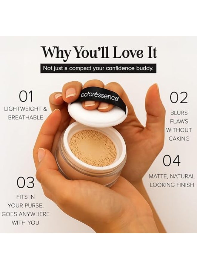COLORESSENCE HD Translucent Loose Powder, Soft Beige, 10gm | Blurs Pores & Fine Lines | For All Skin Types | Long Lasting | Matte Finish | Lightweight - Image 5