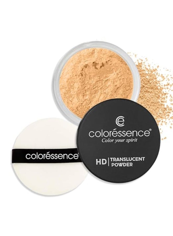 COLORESSENCE HD Translucent Loose Powder, Soft Beige, 10gm | Blurs Pores & Fine Lines | For All Skin Types | Long Lasting | Matte Finish | Lightweight - Image 1