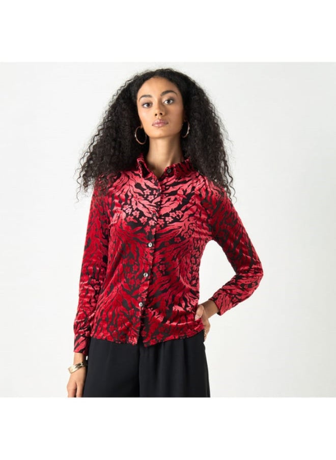 2Xtremz - 2Xtremz All-Over Print Shirt with Long Sleeves - Image 1