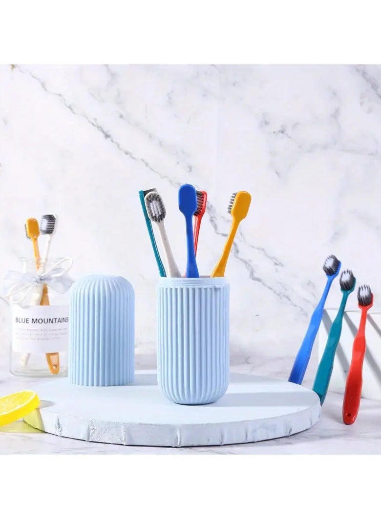 Loquat Portable Travel Toothbrush Case  Toothpaste Holder Toothbrush Caps Cover Simple Travel Toothbrush Box Portable Mouthwash Toothbrush Toothpaste Storage For Business Trips  Camping  Hiking - Image 4