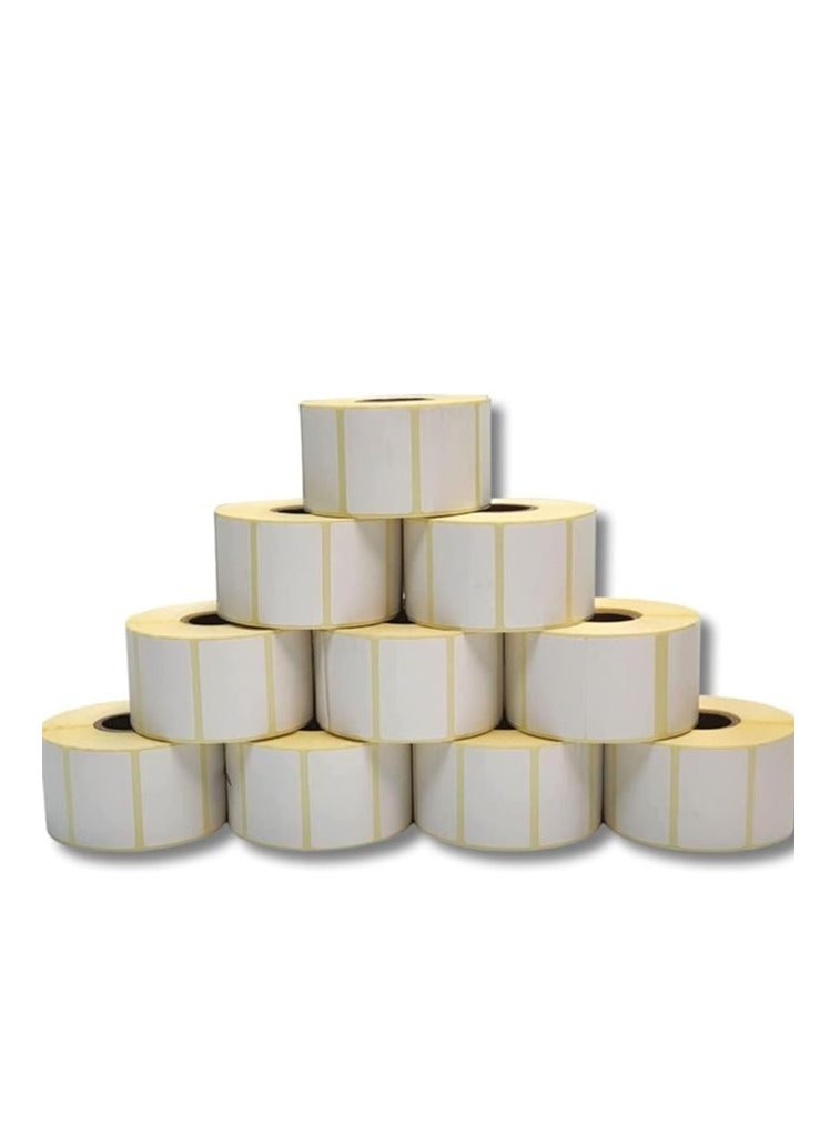 Terabyte 10 Rolls - 38mm x 25mm Barcode Label Sticker Direct Thermal 1000 Labels Per Roll for Zebra GC420d GC420t GK420d GK420t GX420d GX420t GX430t For Grocery, Supermarkets, Retail Store, Pharmacy - Image 2
