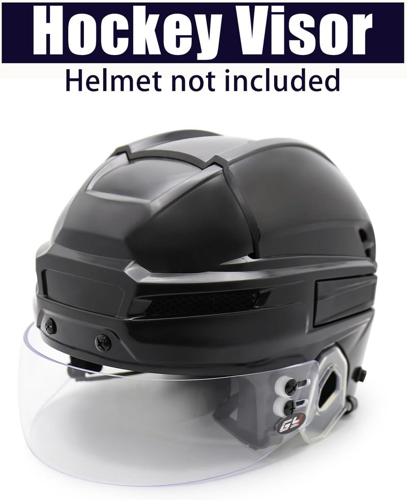 GY M88 Hockey Visor Clear Ice Hockey Helmet Half Face Visor Youth & Adult Inside Anti-Fog/Outside Anti-Scratch - Image 5