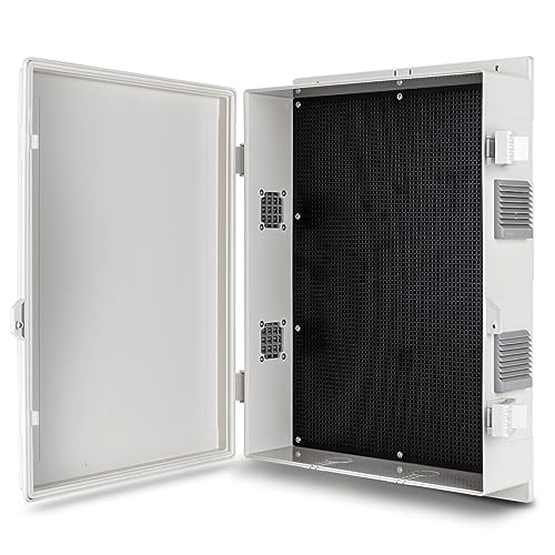 Namunanee Outdoor Electrical Junction Box, ABS Water Resistant Enclosure with Internal Mounting Panel & Hinged Cover (18.1" H* 12.6" L* 4.3" W) - Image 1