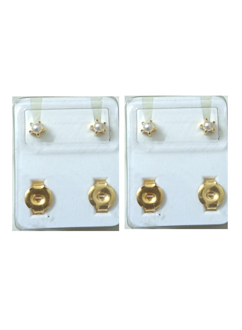 Medisystem 2-piece Sterilized Earrings Studs