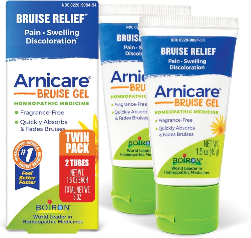 Boiron Boiron Arnicare Bruise Gel for Relief of Pain, Inflammation or Swelling, Soreness, and Discoloration - Non-greasy and Fragrance-Free - 1.5 oz (Pack of 2) 