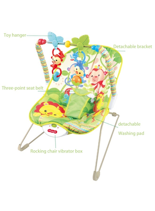 ibaby Multifunctional Baby Rockers, Music Vibration Rocking Bouncer, Foldable And Portable Rocking Chair With Toys - Image 1