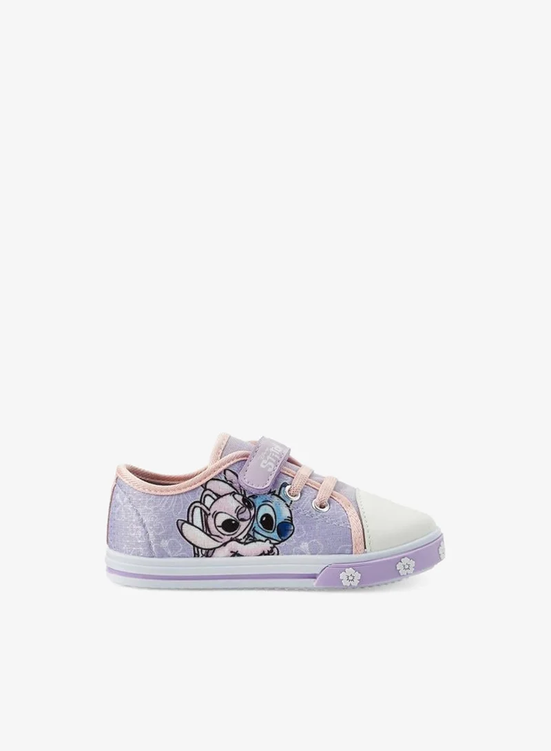 Disney LILAC Disney Girls Angel and Stitch Print Ankle Sneakers for Women | Best Price UAE