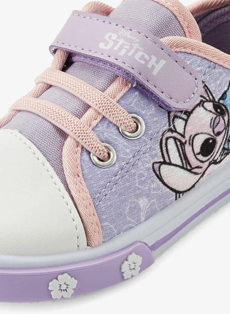 Disney LILAC Disney Girls Angel and Stitch Print Ankle Sneakers for Women | Best Price UAE