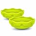 Simplay3 Two Sided Rock Around Wobble Disk and Climbing Dome 2 Pack for Toddlers and Kids Rocking and Climbing IndoorOutdoor YellowGreen Made in USA 2 Pack - Image 2