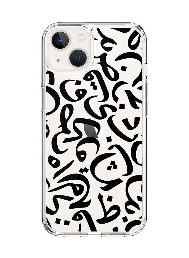 Stylizedd Classic Clear Case for Apple iPhone 14 Hybrid Soft Case Flexible Edges Anti Drop TPU PC Gel Thin Transparent Cover [ Designed for Apple iPhone 14 ] - Arabian Pearls - Image 1