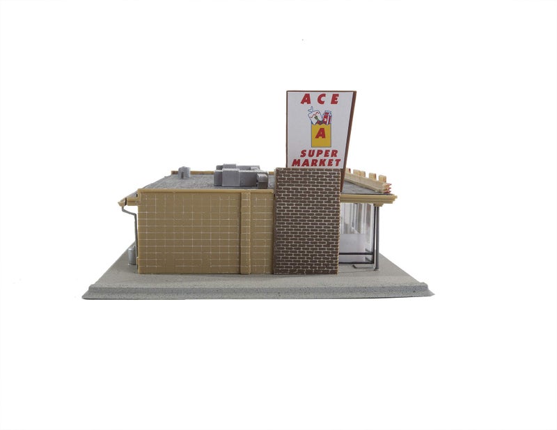 Life-Like Trains Life-Like Trains HO Scale Building Kits - Ace Super Market  - Image 5
