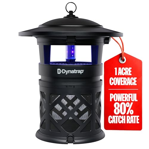 Dynatrap DT2030SR Fly Traps Outdoor - Mosquito & Flying Insect Killer for 1 Acre – Kills Mosquitoes, Flies, Gnats, Wasps - Bug Zapper Alternative - Black - Image 1