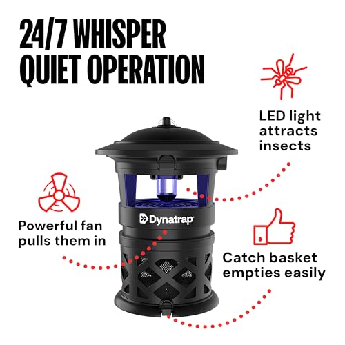 Dynatrap DT2030SR Fly Traps Outdoor - Mosquito & Flying Insect Killer for 1 Acre – Kills Mosquitoes, Flies, Gnats, Wasps - Bug Zapper Alternative - Black - Image 5