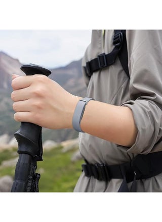 Band for Google Air Adjustable Silicone Sport Replacement Strap | Skin-friendly sweatproof silicone watch strap with multi-size holes, easy swap for workout running daily outdoor use. - view 5