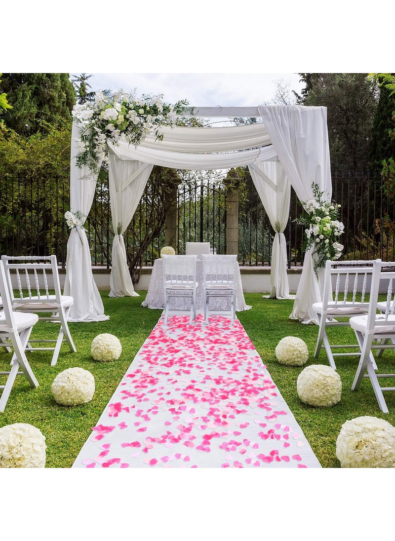 Confetti Confetti Valentines Day Heart Shape Tissue Confetti 1000 Pcs 1015 grm Paper Table Confetti for Valentines Day Wedding Party Baby Shower and Balloon Decorations 1 inch Rose Red Peach  - Image 4