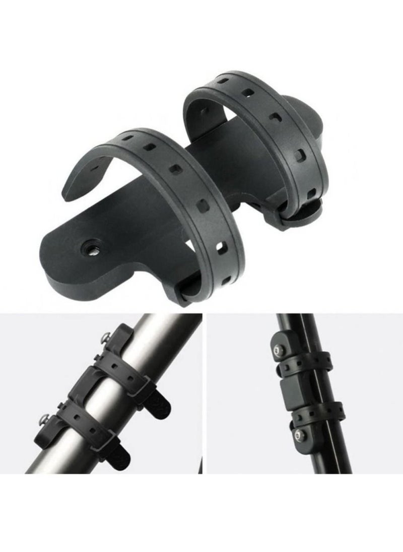 SYOSI - Bike Bottle Cage Mounting Base, Silicone Water Cup Mounting Base for Bicycle, Environmentally Friendly Drink Holder for Bike Stroller Motorcycle Walker (Black) - Image 1