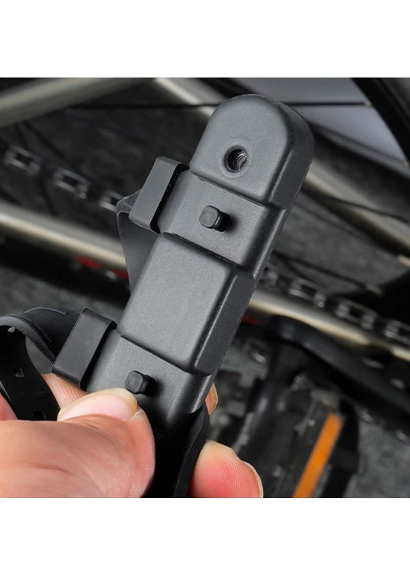 SYOSI - Bike Bottle Cage Mounting Base, Silicone Water Cup Mounting Base for Bicycle, Environmentally Friendly Drink Holder for Bike Stroller Motorcycle Walker (Black) - Image 1