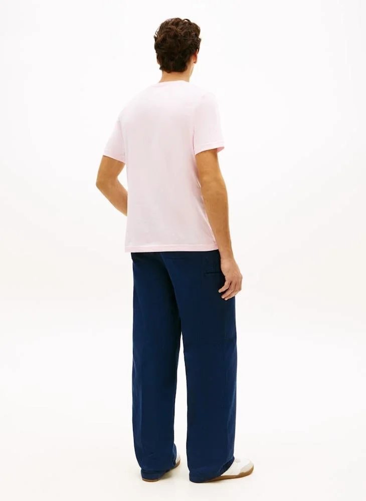 TOMMY HILFIGER Logo Jersey Crew Neck T-Shirt