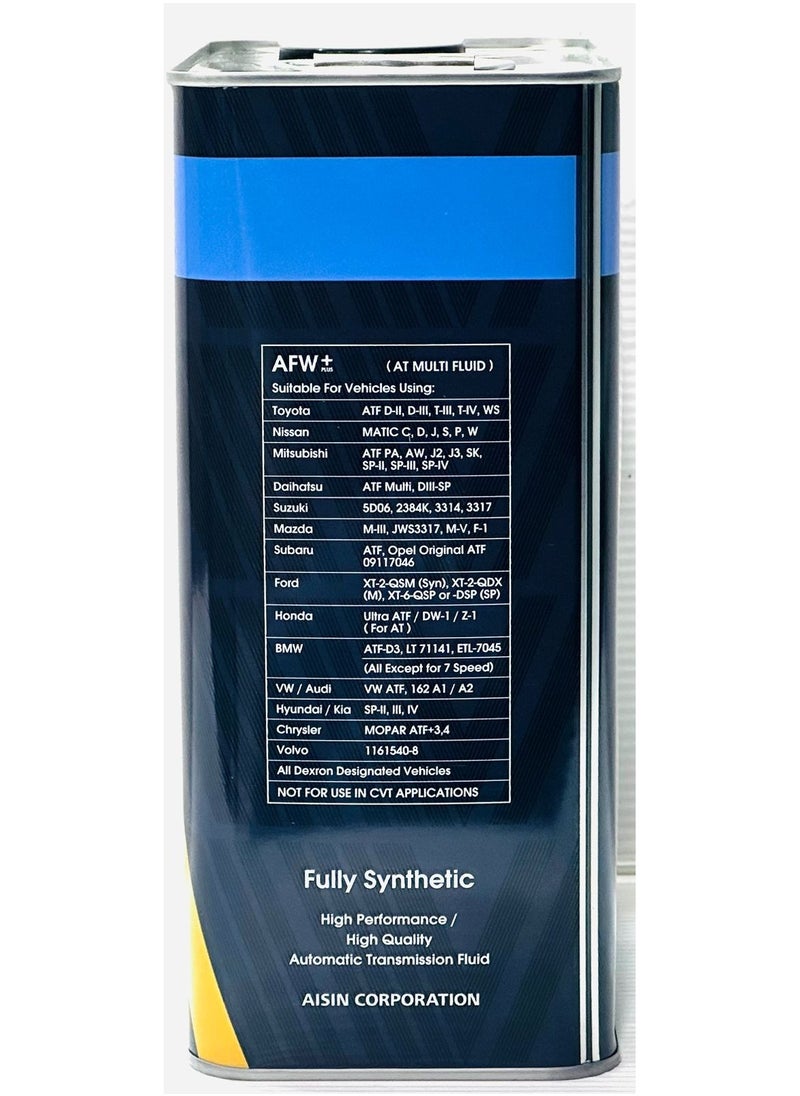 AISIN Fully Synthetic Automatic Transmission Oil 4Ltr  - Image 3