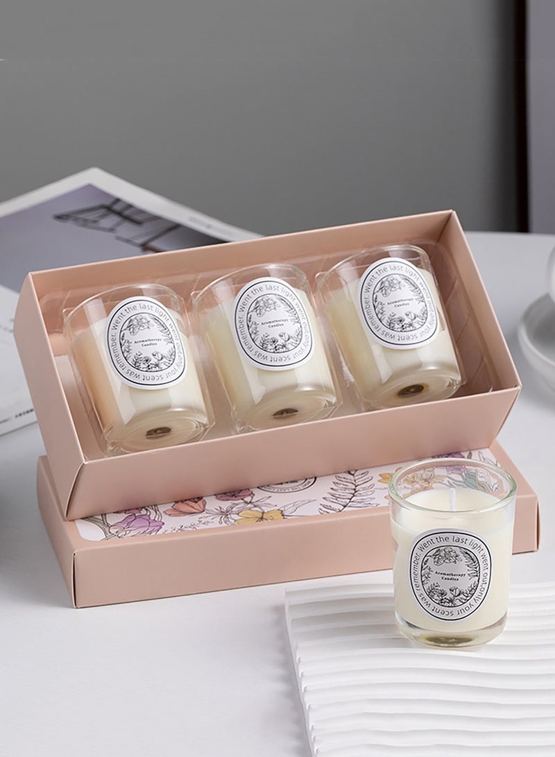 مس تيارا مجموعة هدايا شموع معطرة، مجموعة من 3 شموع معطرة، بثلاث روائح مختلفة، شموع معطرة من شمع الصويا، هدايا لعيد الأضحى، شموع عطرية، هدايا لذكرى الزواج، أعياد الميلاد، الحمامات، المنتجعات الصحية، التأمل، شموع برائحة الزهور، صندوق هدايا من التوابل الطبيعية 100% - Image 3