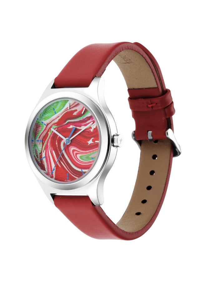 fastrack Women's Quartz Watch with Analog Display and Leather Bracelet 6152SL07  - Image 2