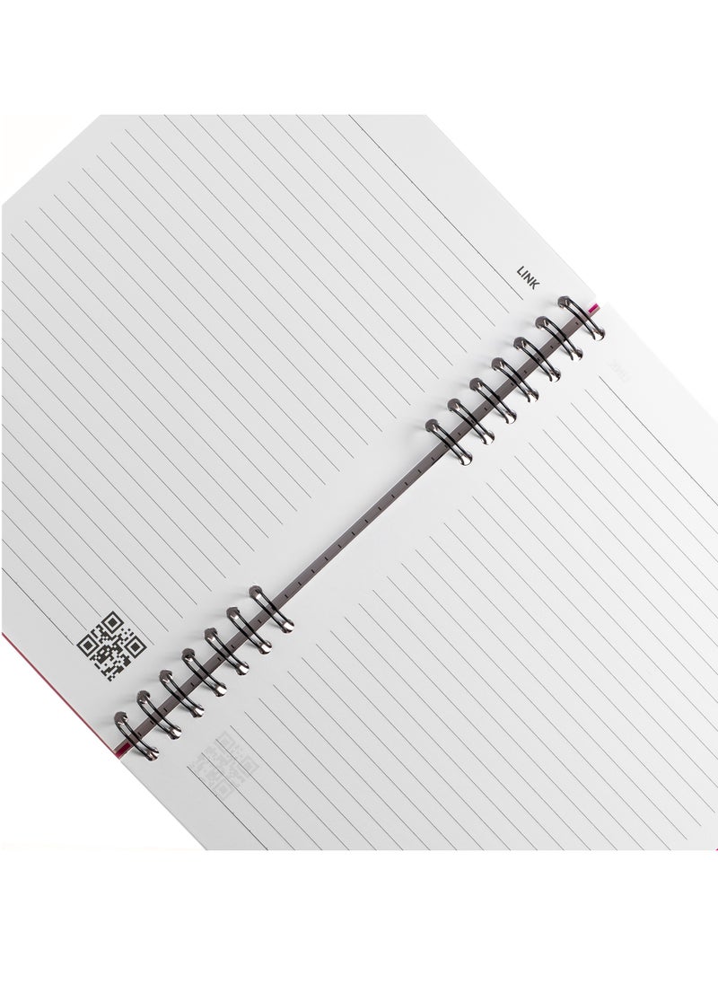 Bravo Bravo Link Notebook - Hard Cover - 120 Sheets - 1 Subject - Gray  - Image 3