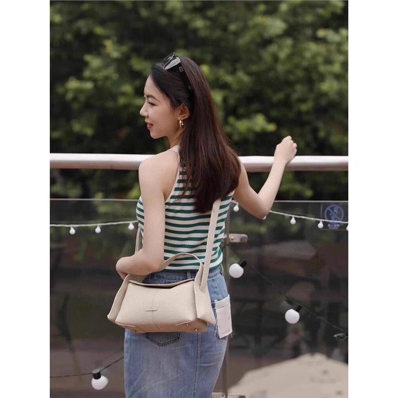 Songmont Yamashita Has Pine Ear Hanging Series Mini Eaves Fashion Versatile Work Clothing Satchel Crossbody Hobo - Image 5
