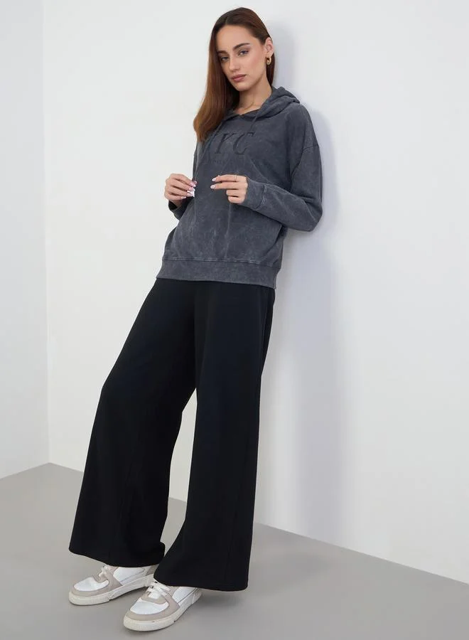 Styli Charcoal NYC Oversized Hoodie