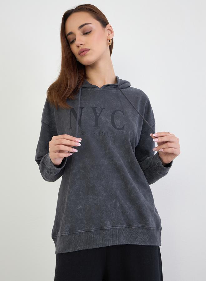 Styli Charcoal NYC Oversized Hoodie - Image 3