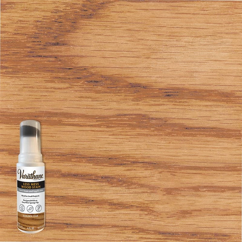 Varathane 368035 Less Mess Wood Stain and Applicator, 4 oz, Golden Oak - Image 2