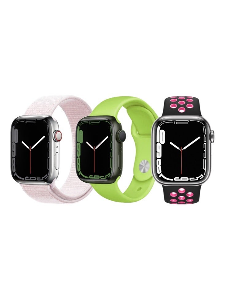 بيرفيي 3 قطع لتبديل سوار الساعة لساعة Apple Watch بأحجام 41/40/38 ملم من السلسلة 8/7/6/5/4/SE. - Image 1