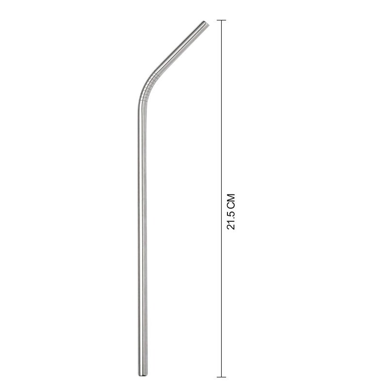 MADHYA Metal Straws Stainless Steel Straws 10.5" Drinking Straws Reusable, Perfect for Cocktail, for Yeti, Trail, Tumblers, Bars, moothies, Milkshakes, Juice, Tea (4 Bend Straw) - Image 4