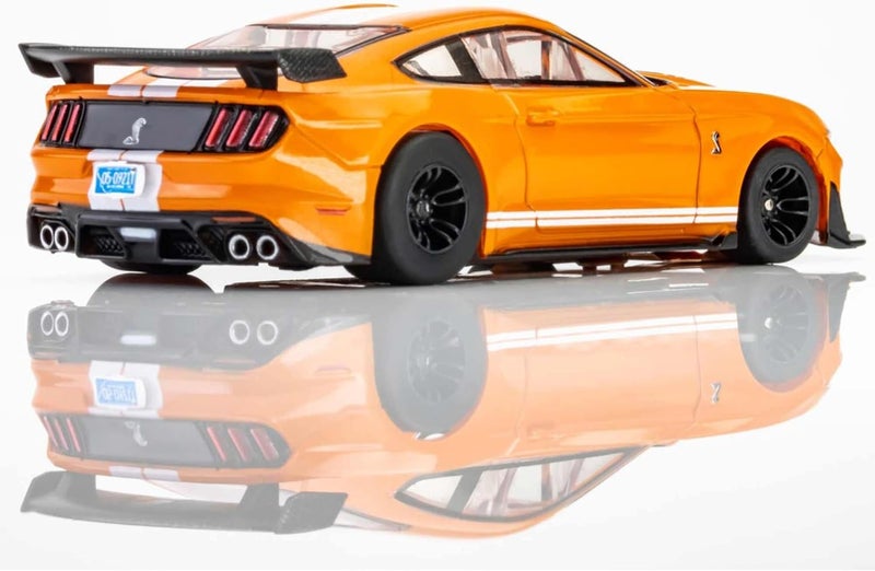 AFXRacemasters 2021 Shelby GT500 Twister OrangeWhite AFX22069 HO Slot Racing Cars - Image 5
