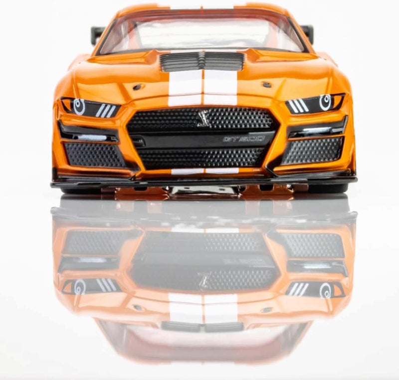 AFXRacemasters 2021 Shelby GT500 Twister OrangeWhite AFX22069 HO Slot Racing Cars - Image 4