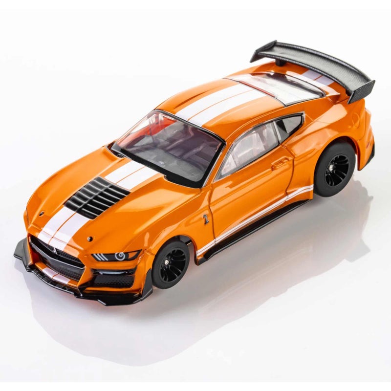 AFXRacemasters 2021 Shelby GT500 Twister OrangeWhite AFX22069 HO Slot Racing Cars - Image 2