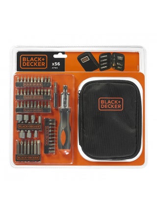 56 Pieces Ratchet Scewdriver Set, A7104-Xj, Black/Orange - view 2