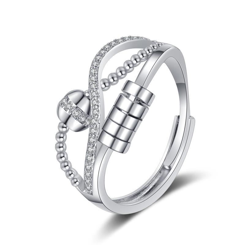 Europe and the United States  new anxiety temperament Internet famous smart ring female ins foreign trade hot sale light luxury exquisite food ringKL-053 KL-053
