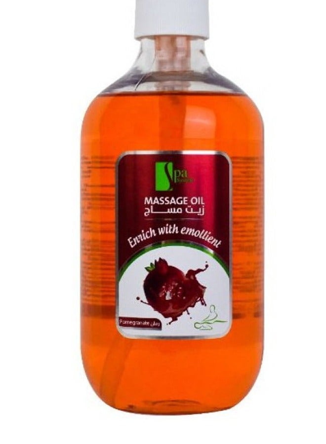 Spa System Massage Oil Enrich With Emollient Pomegranate - Image 1