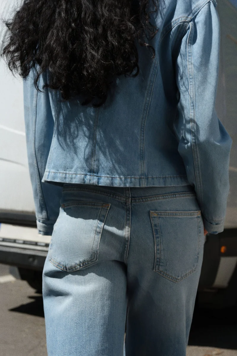 H&M  Straight High Waist Jeans for Women | Best Price UAE