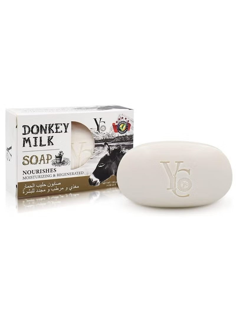 YC Donkey Milk Soap, 130g Bar, Pack of 3 - Image 2