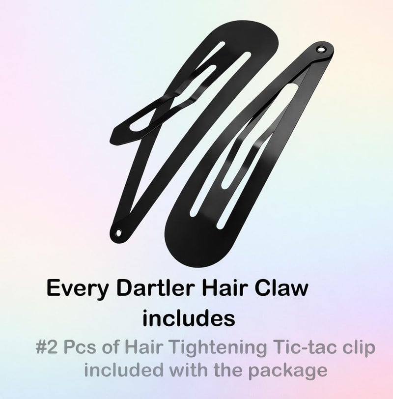 Dartler Hair Clips for Women Large Hair Claw Clips for Women Thin Thick Curly Girl Hair Accessories Strong Hold jaw clips,Neutral Colors (Pack of 2 New Trend B) - Image 4